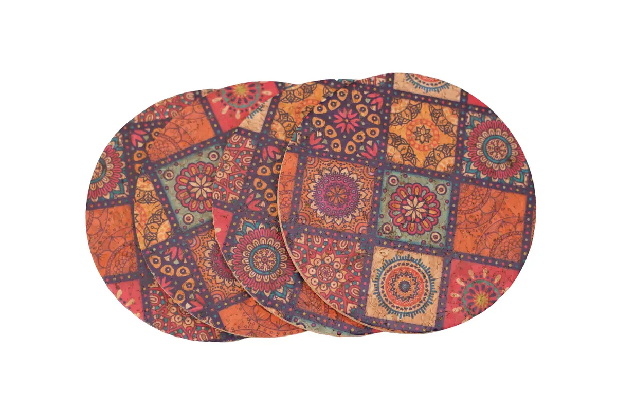 Box Print Coaster Set Of 4 1