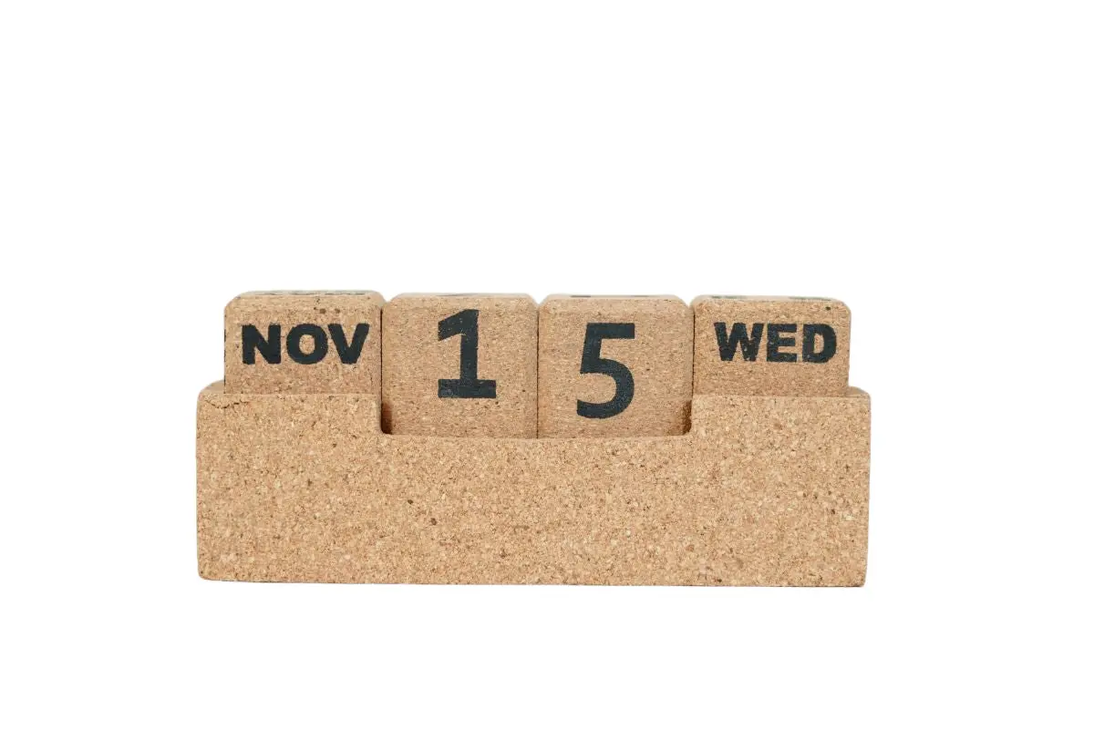 Cork Desk Calendar Small 1