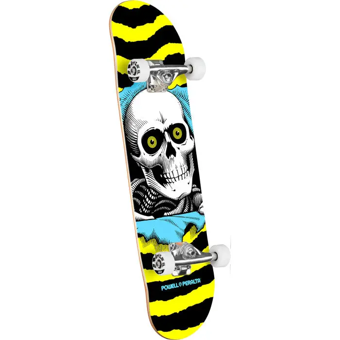 Powell Peralta Ripper Complete Skateboard Yellow/Blue - 7 X 28 1