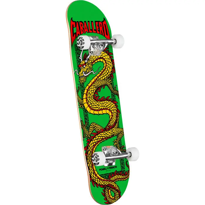 Powell Peralta Cab Chinese Dragon Complete Skateboard Green - 7.5 X 28.65 1