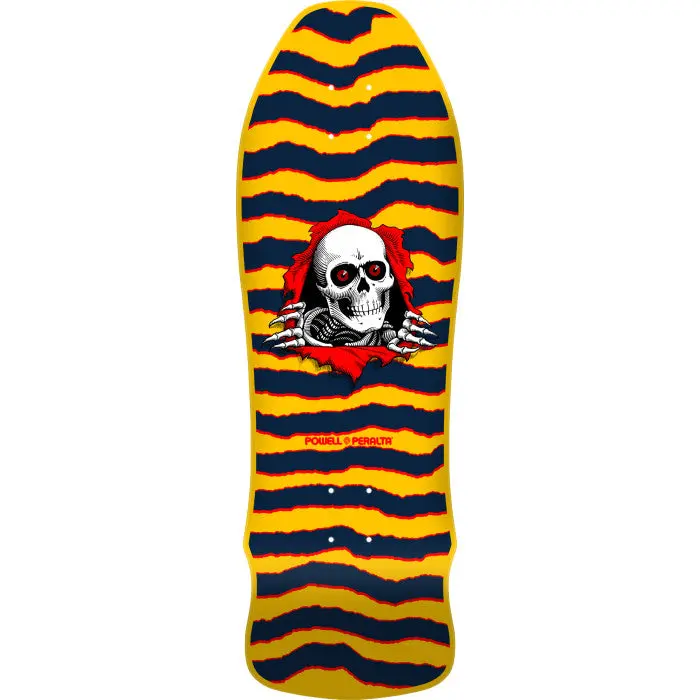 Powell Peralta Geegah Ripper Yellow Skateboard Deck - 9.75 X 30 1