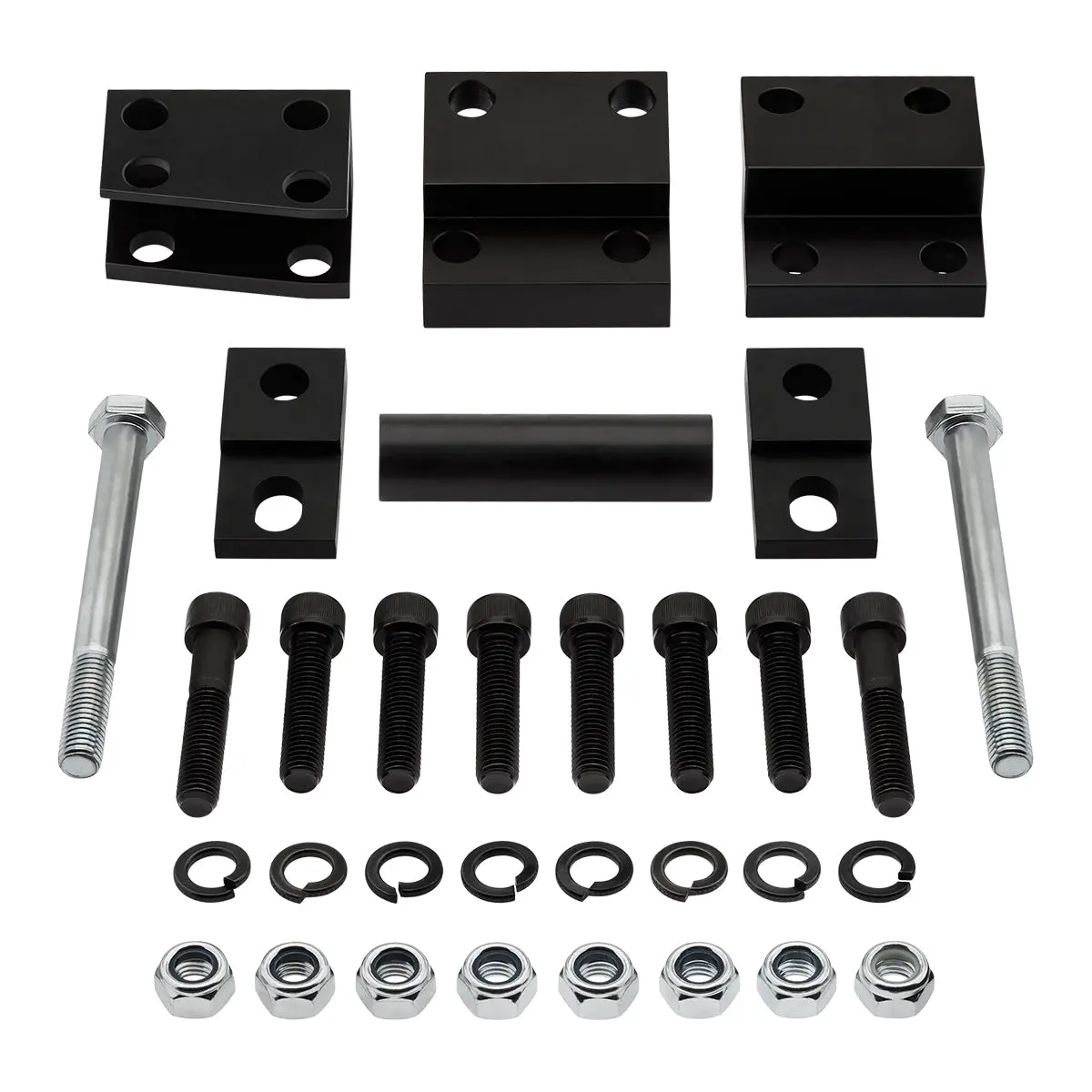 2006-2009 Mitsubishi Raider Steel Differential Drop Brackets Kit 4Wd 1