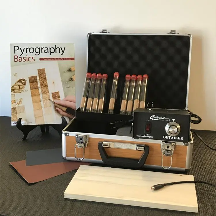 Colwood Detailer Deluxe Woodburning Kit W/ 9 Fixed Tip Handpieces Dkdf (Case Not Included) 1