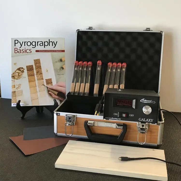 Colwood Galaxy Deluxe Woodburning Kit W/ 9 Fixed Tip Handpieces Dkgf (Case Not Included) 1