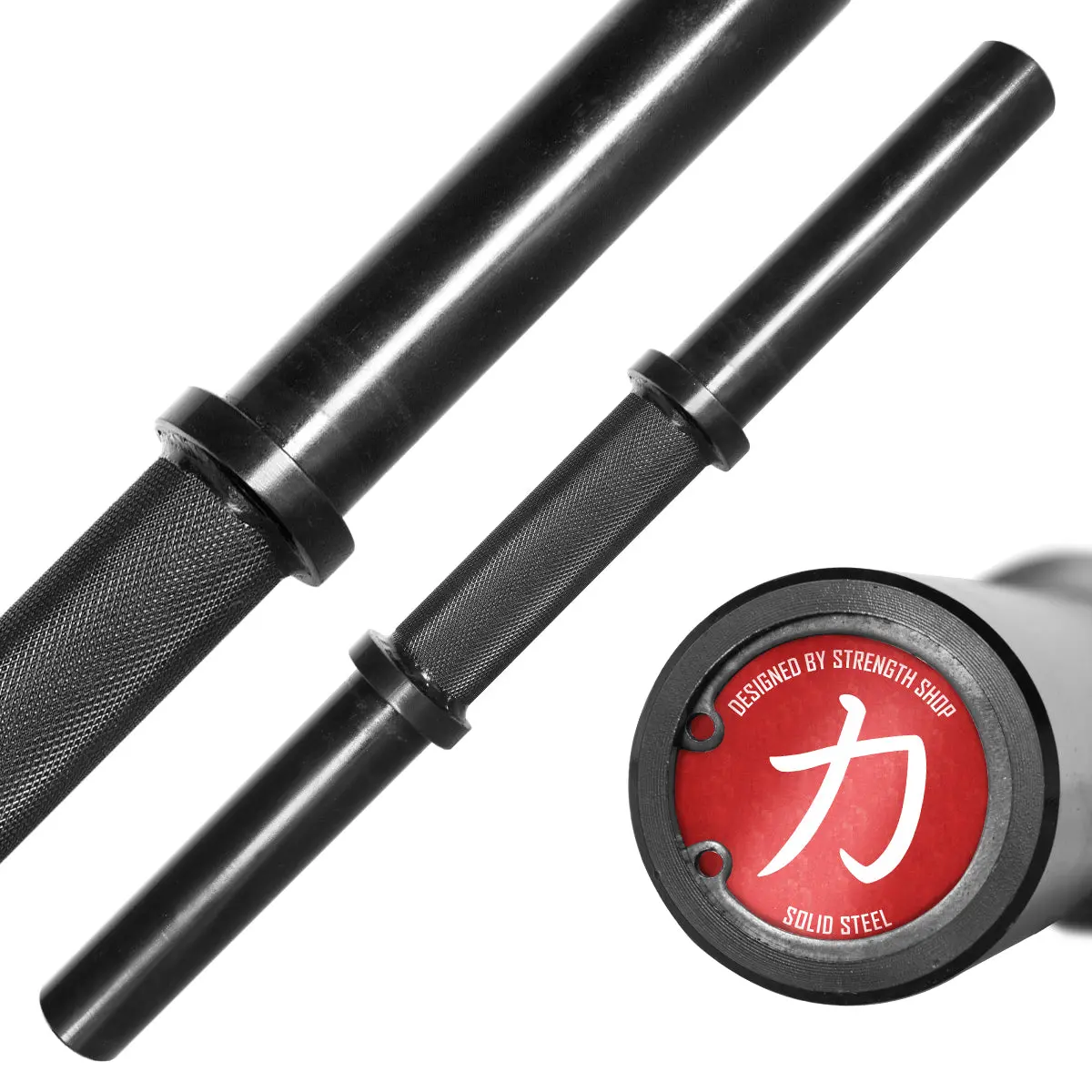 Solid Steel Axle Dumbbell Handle 1