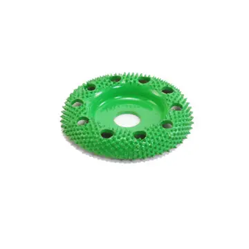 Saburrtooth Power Carving 2" Donut Wheel W/Holes Coarse Grit (Green) 1
