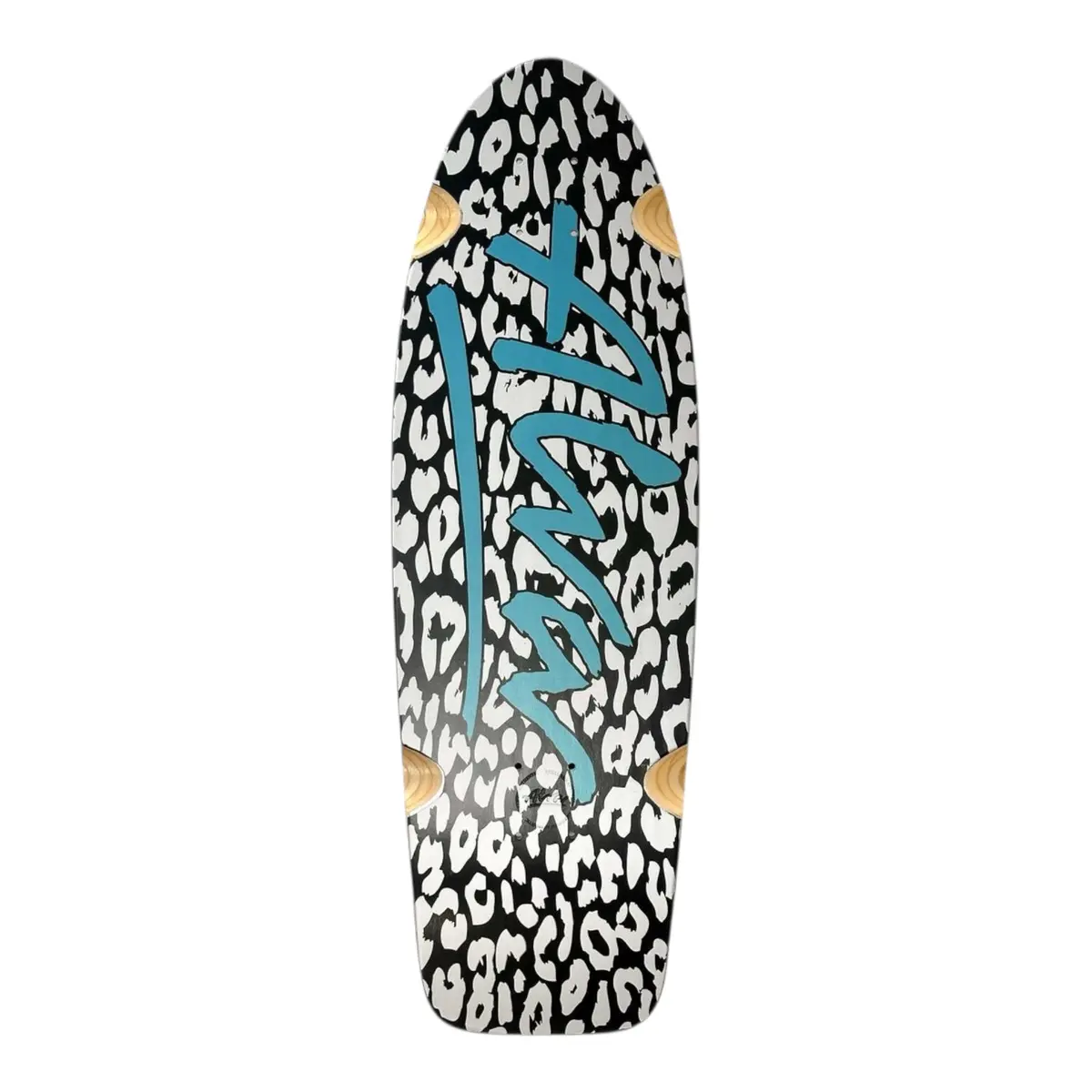 Alva  1979 Leopard - Silver/Black/Metallic Blue Skateboard Deck 1
