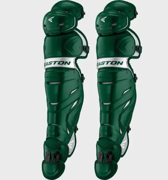 Easton Elite X 14" Green - Youth Catcher's Leg Guards 1