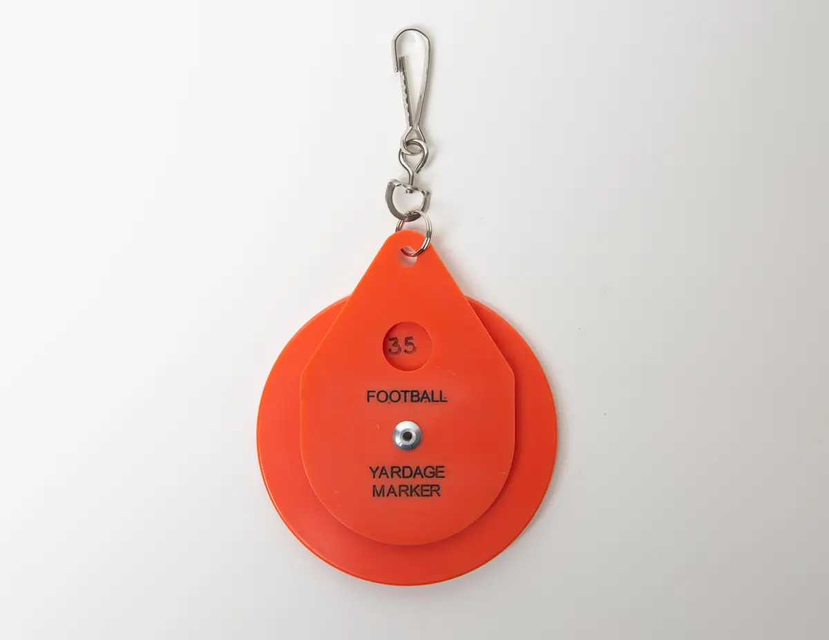 Orange Disc Chain Clip 1