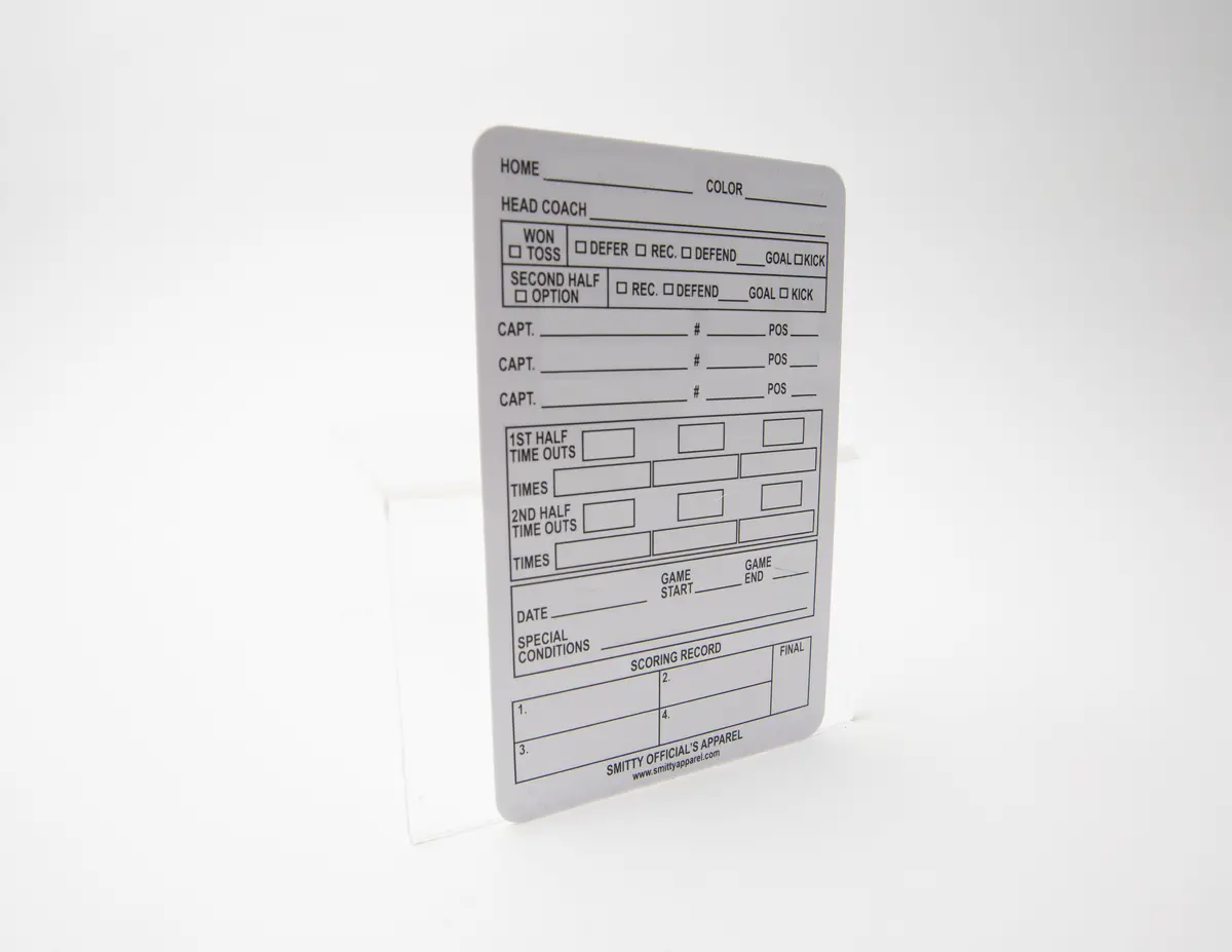 Plastic Football Game Card 1
