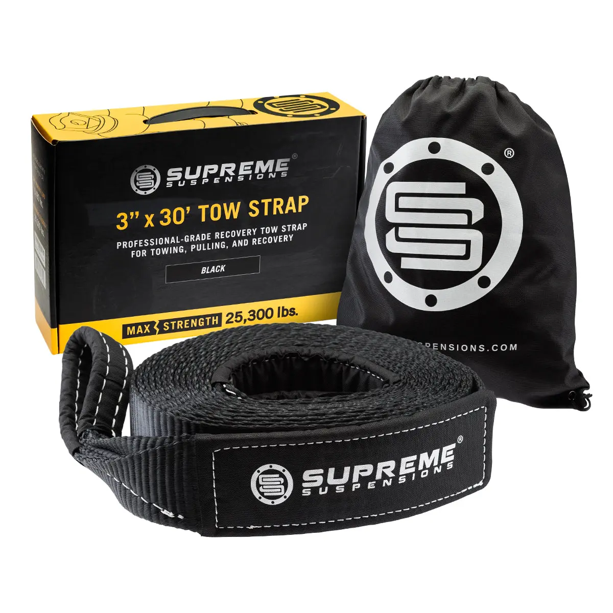 Supreme Suspensions® Recovery Tow Strap Kit 1