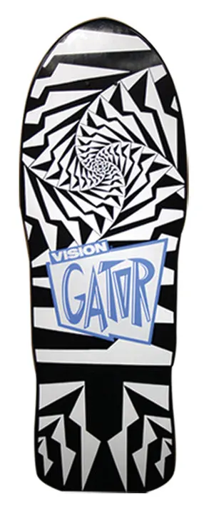 Vision Gator Ii Reissue Skateboard Deck - Black White 1