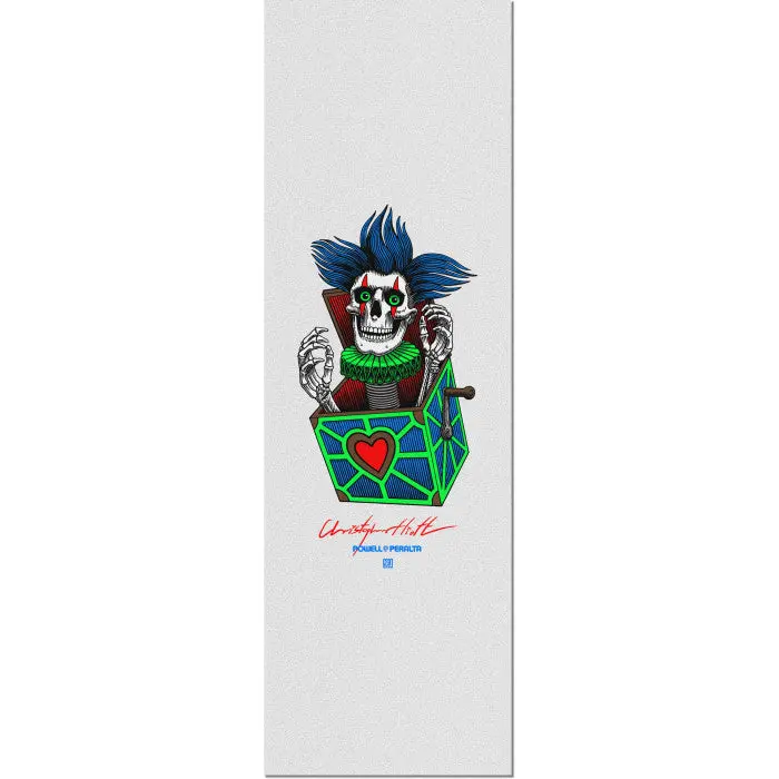 Powell Peralta Chris Hiett Skull Clear Griptape Sheet - 10.5 X 33 1