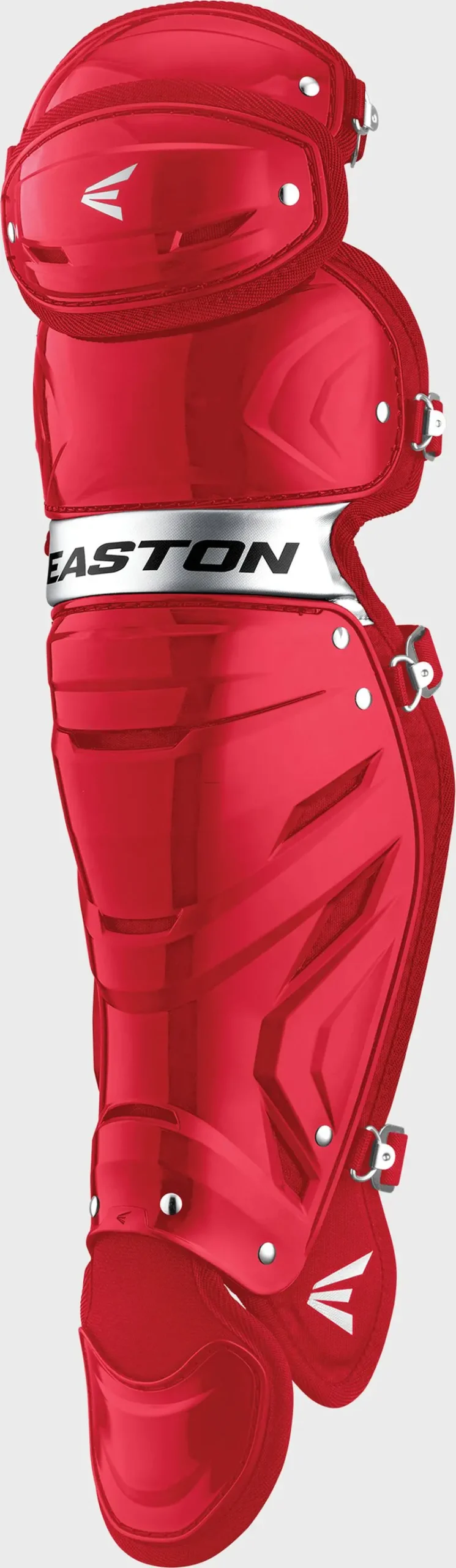 Easton Gametime Adult Catchers Leg Guard - 17.5" - Red 1