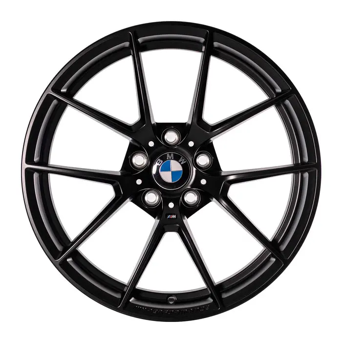 Genuine Bmw 763M Alloy Wheels In Matt Black For Bmw F80 M3, F82 M4 & F87 M2 1