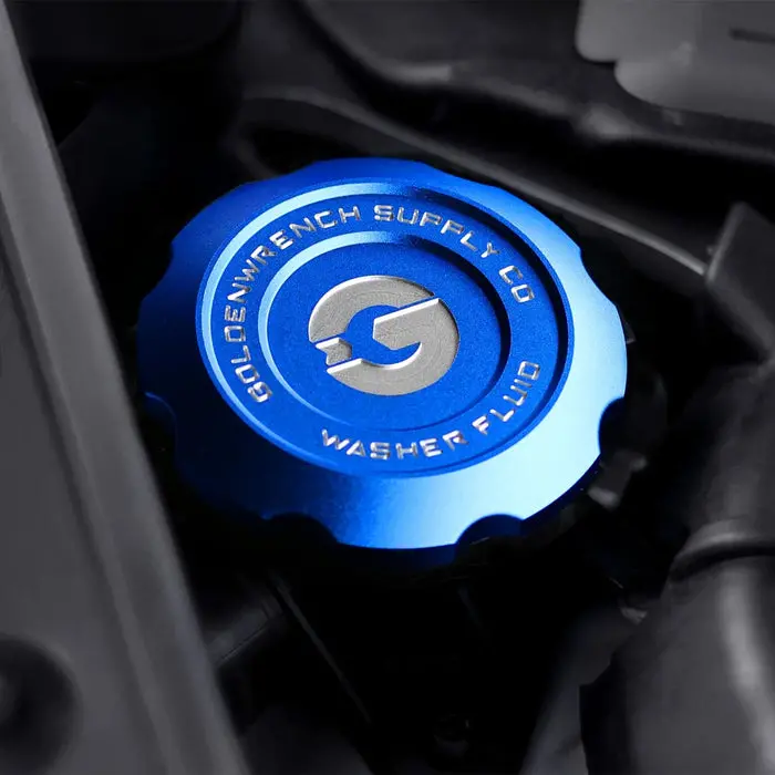 Goldenwrench Bmw F Series M Car Blackline Billet Washer Fluid Cap – F87/F80/F82/F83/F22/F30/F32 3