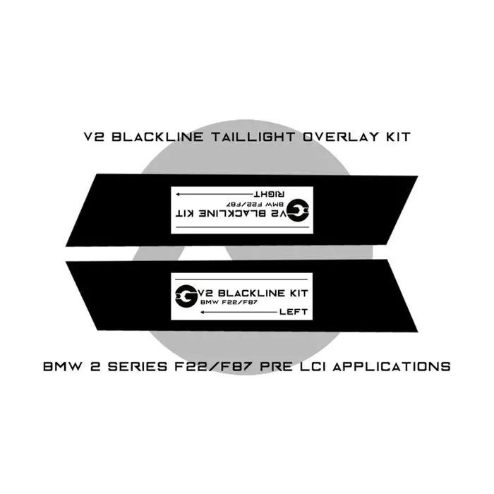 Goldenwrench Bmw M2/2 Series Taillight Overlay Kit – F87/F22 Lci 1
