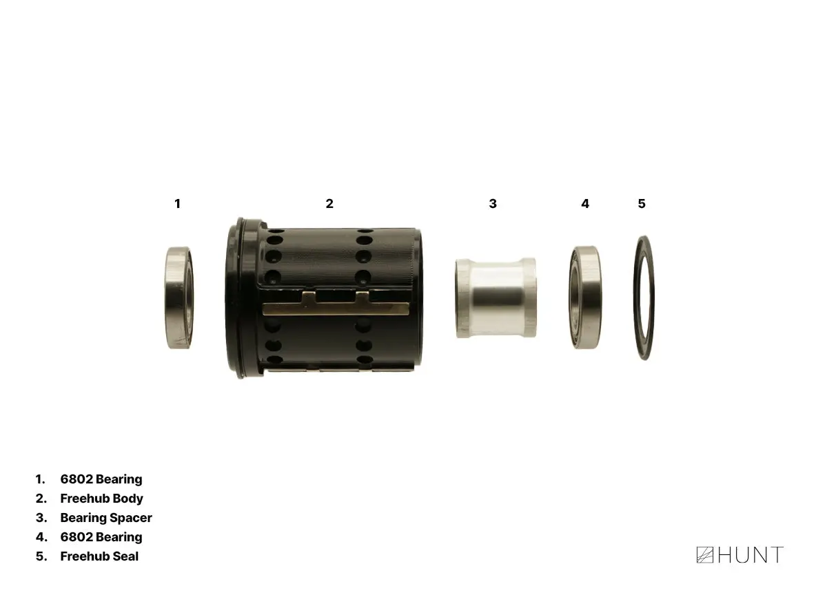 H_Ratchet Dbl 40T Hc Slc Freehub | Shimano/Sram Hg Splined 2