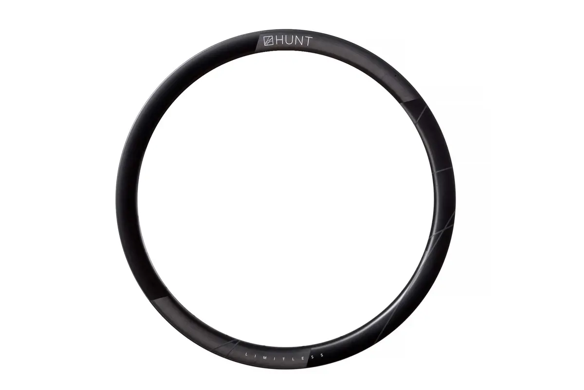 Hunt 40 Limitless Gravel Aero Ud Carbon Spoke Rim | Front | Hookless 1