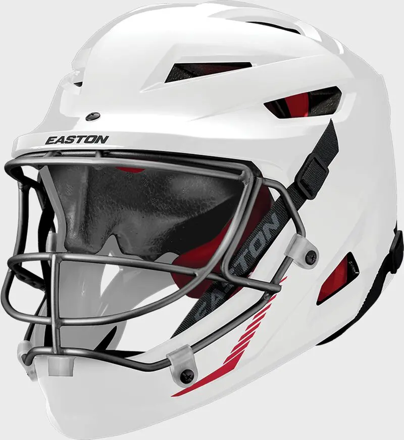 Easton Hellcat Slowpitch Fielding Helmet | White 1
