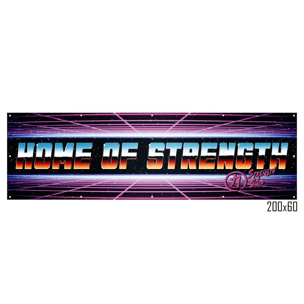 Retro Strength Shop Gym Banner 1