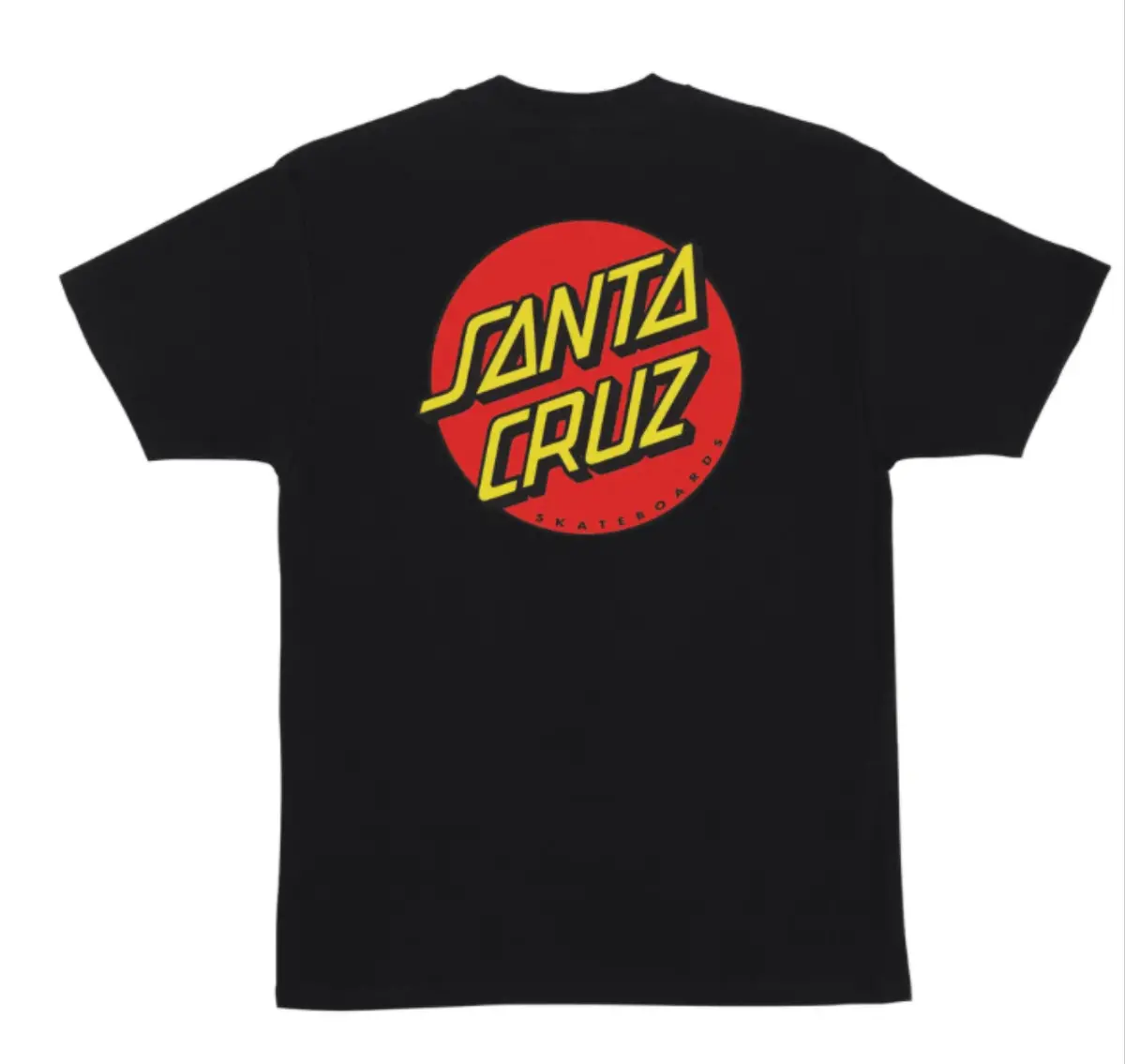 Santa Cruz Classic Dot Skateboard Shirt - Black 1