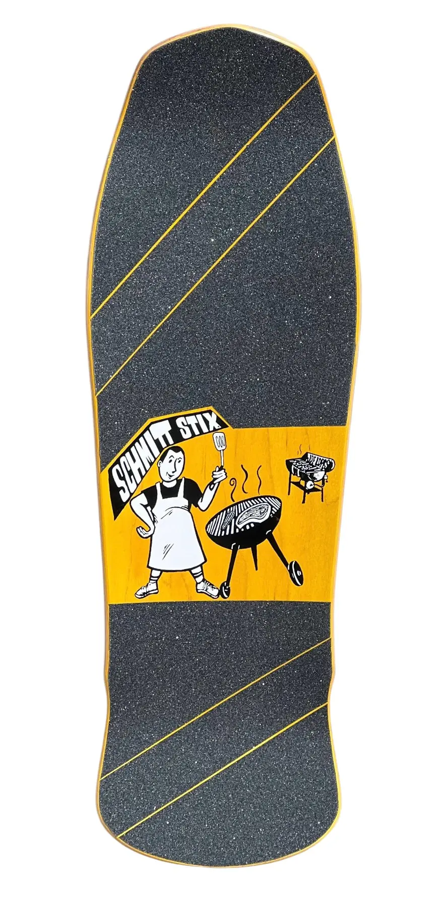 11" Wide Black Custom Skateboard Grip Job 1