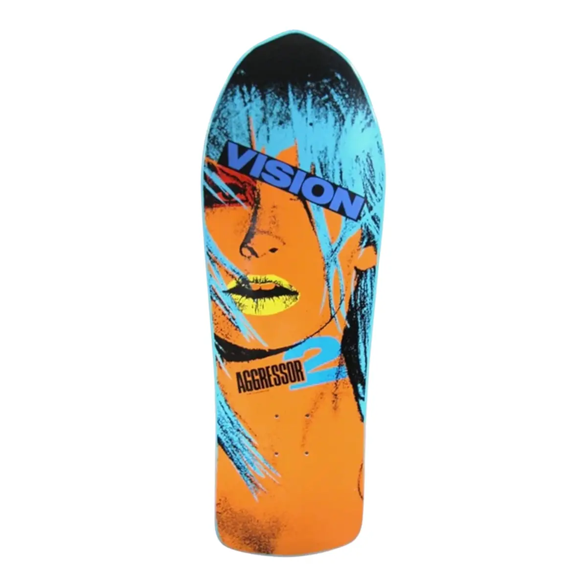 Vision Agressor Ii Reissue Modern Concave Skateboard Deck - Turquoise 1