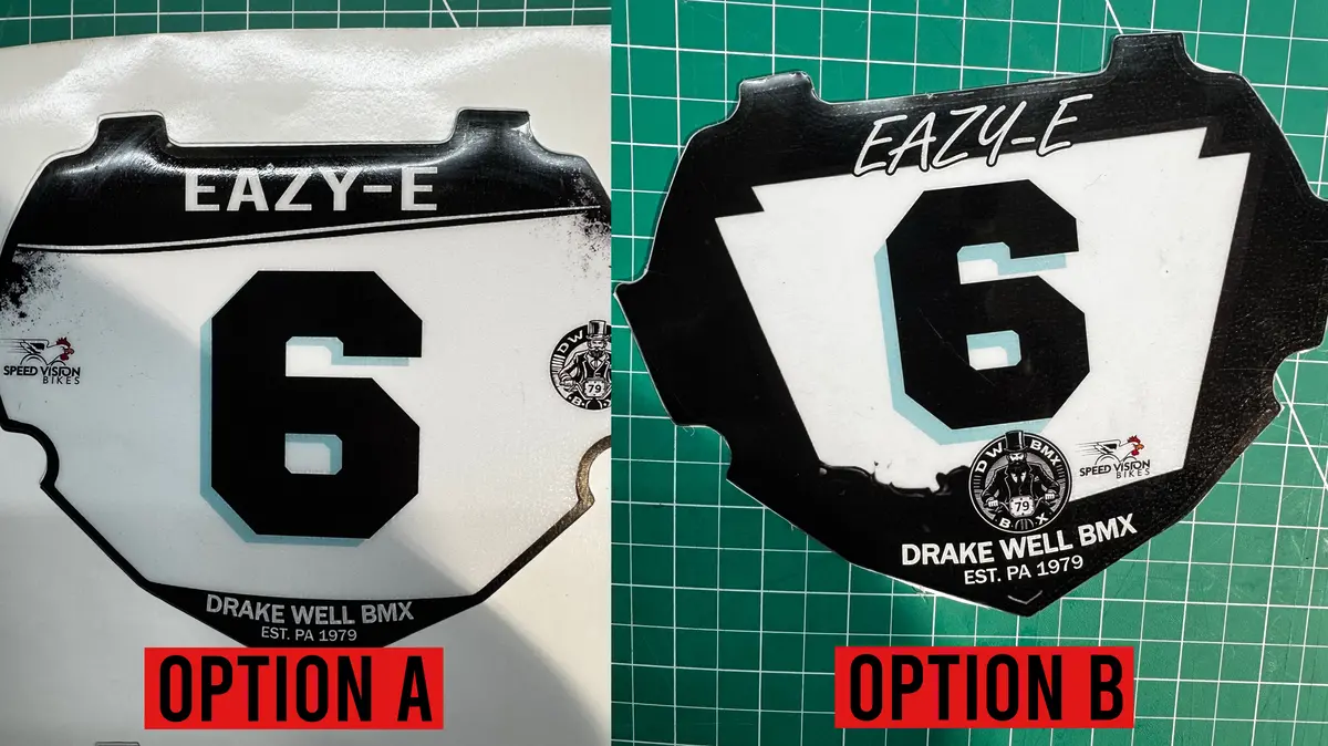 Drake Well Bmx Number Plate Inserts 1