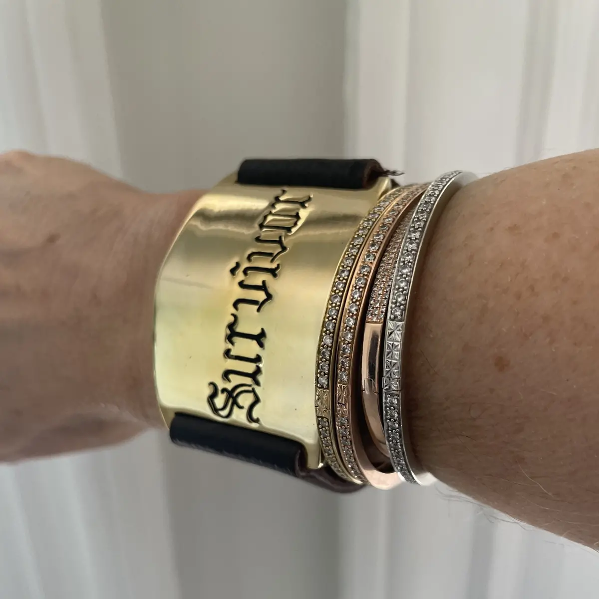 Survivor Cuff - Gold/Brown 1