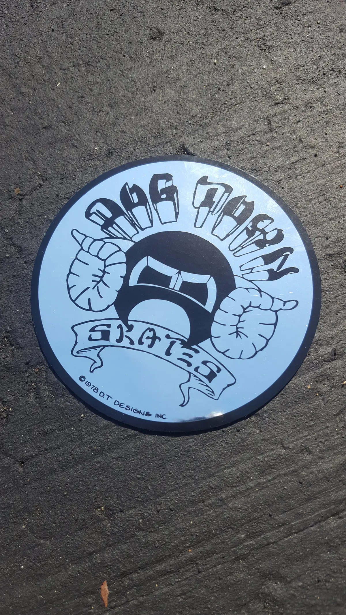 Dogtown Ram Sticker - Round Foil 4" 1