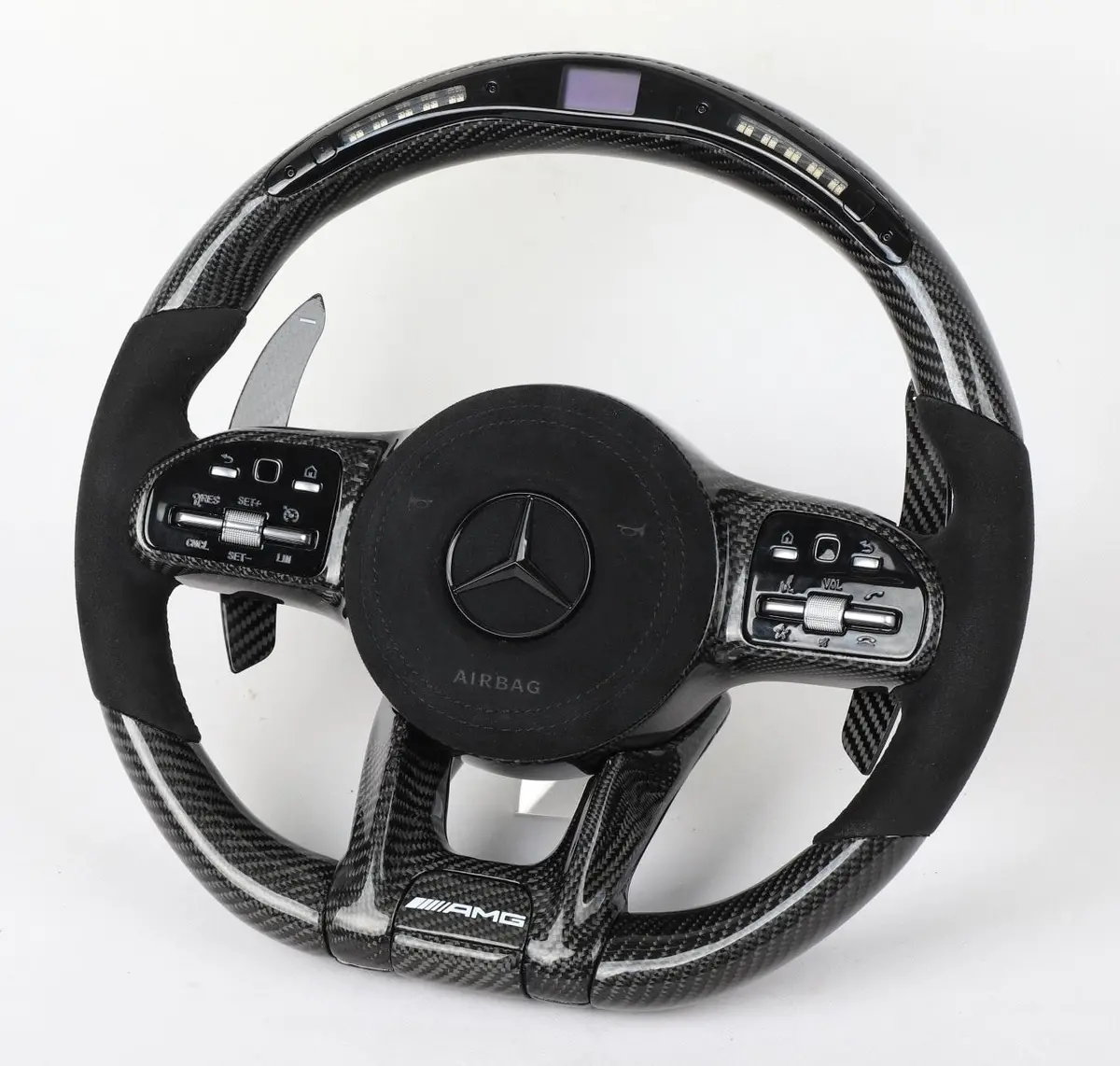 Mercedes Amg Performance Led Wheel: Customisable Carbon/Alcantara 1