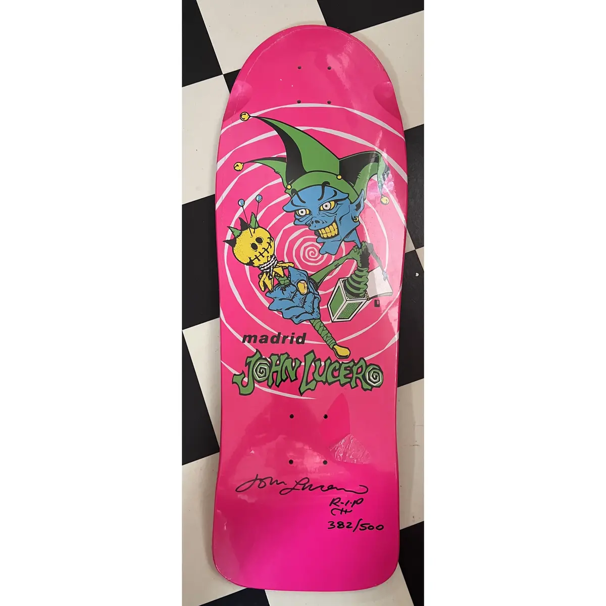 Madrid John Lucero Skateboard Deck Signed Numbered 382 Of 500 1