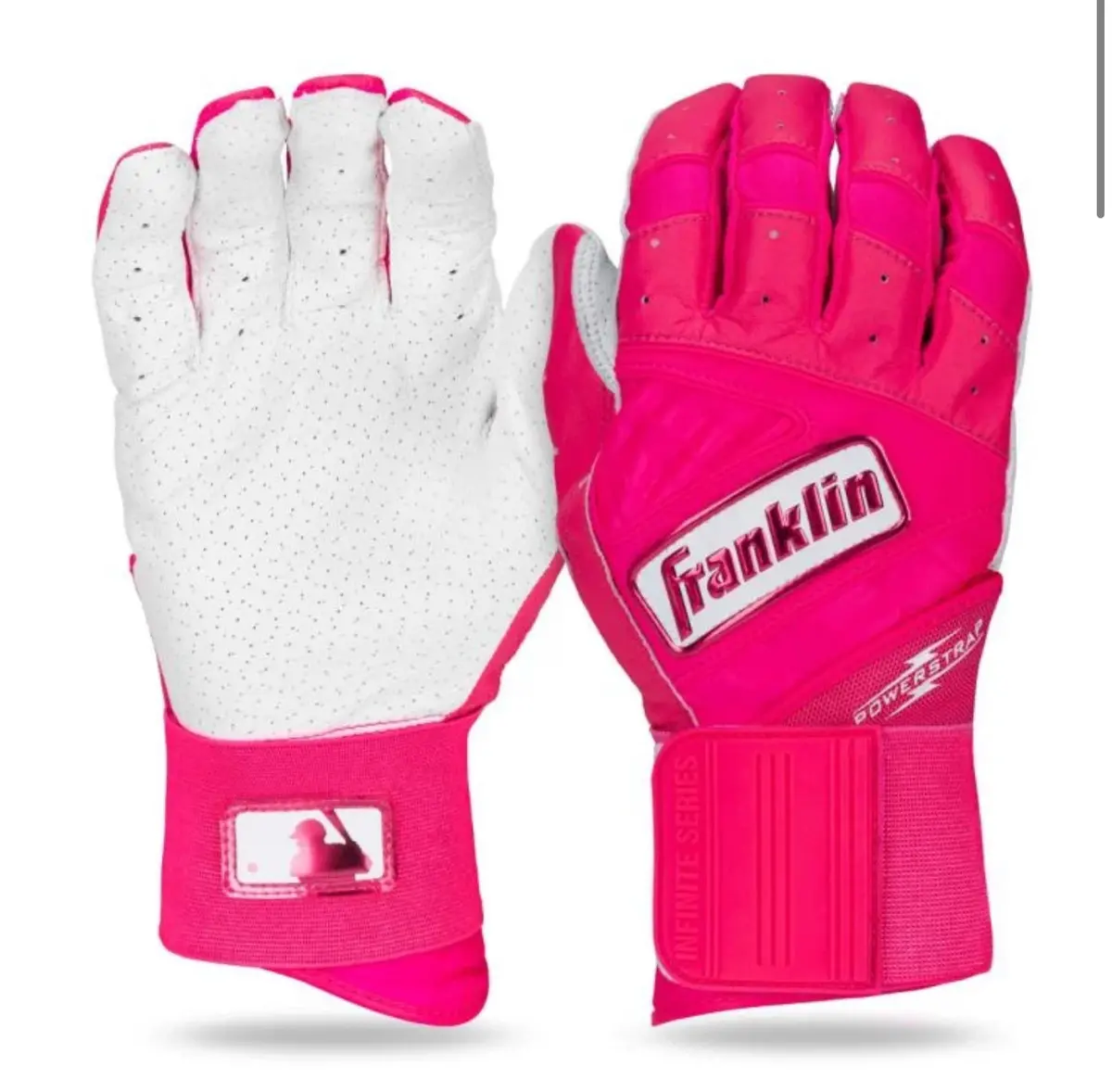 Franklin Powerstrap Infinite Adult Batting Gloves - Pink 1