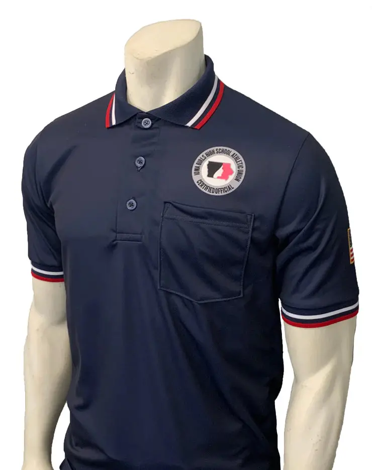 Smitty "Made In Usa" - Ighsau Short Sleeve Ump Shirt Navy 1