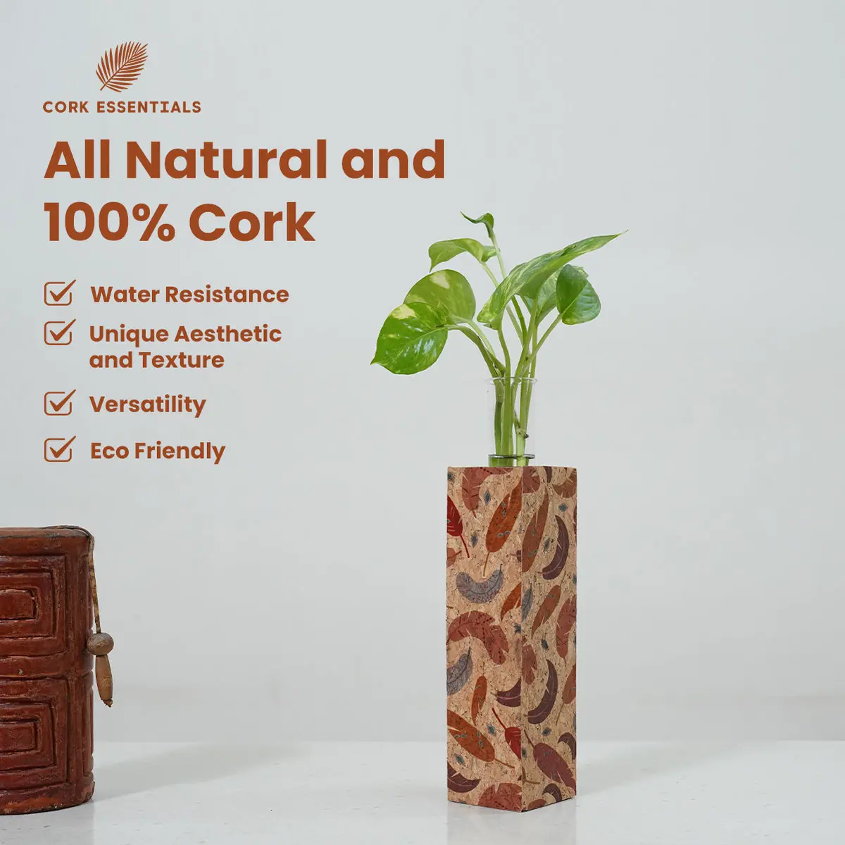 Tabletop Feather Planter With Test Tube 2