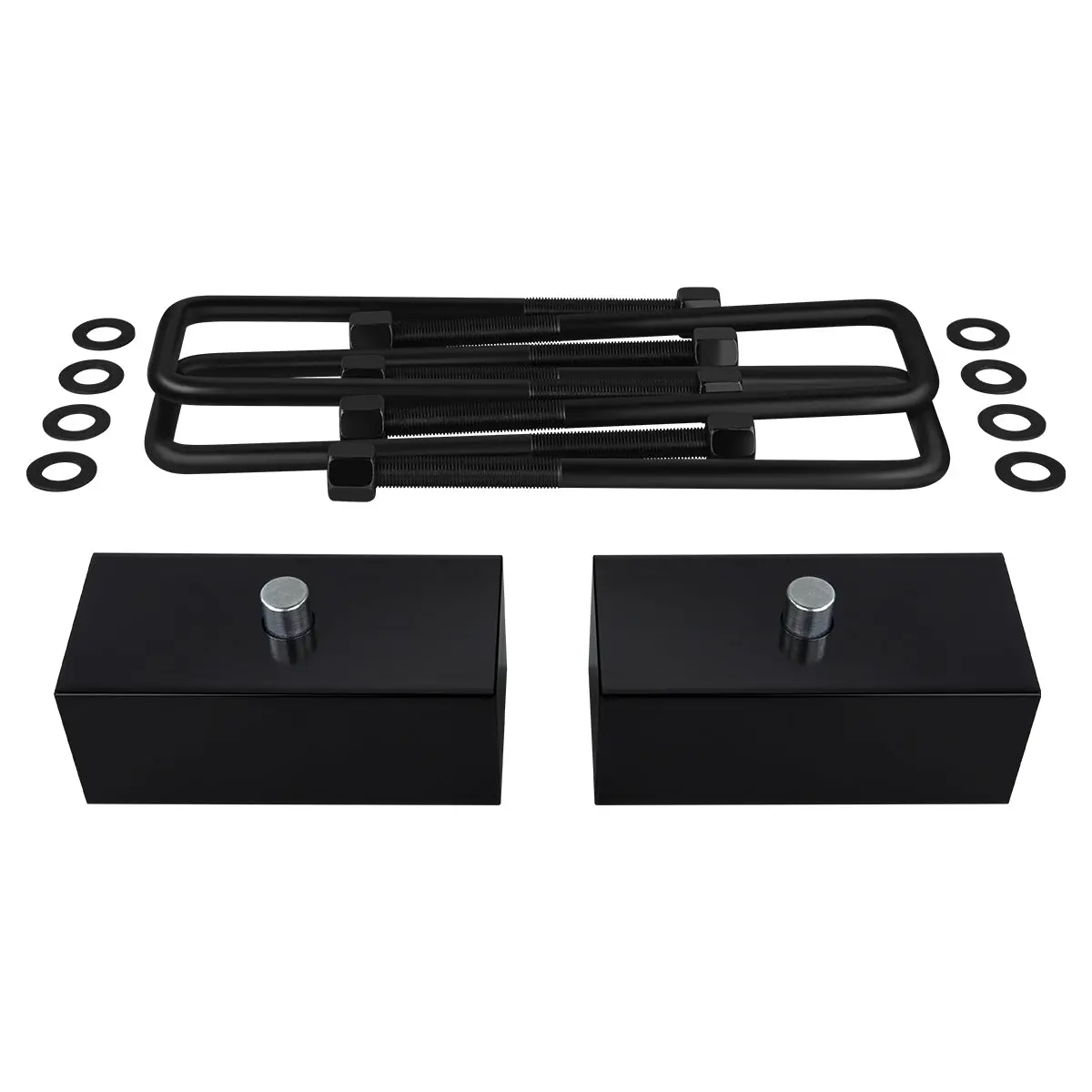 1994-2001 Dodge Ram 1500 Non-Mega Cab Rear Suspension Lift Kit Blocks & U Bolts 2Wd 1
