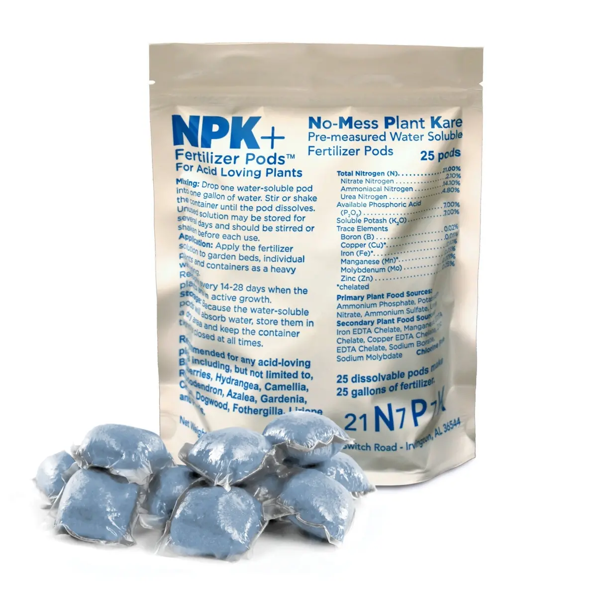 25-Count Npk+ Fertilizer Pods For Acid Loving Plants 1