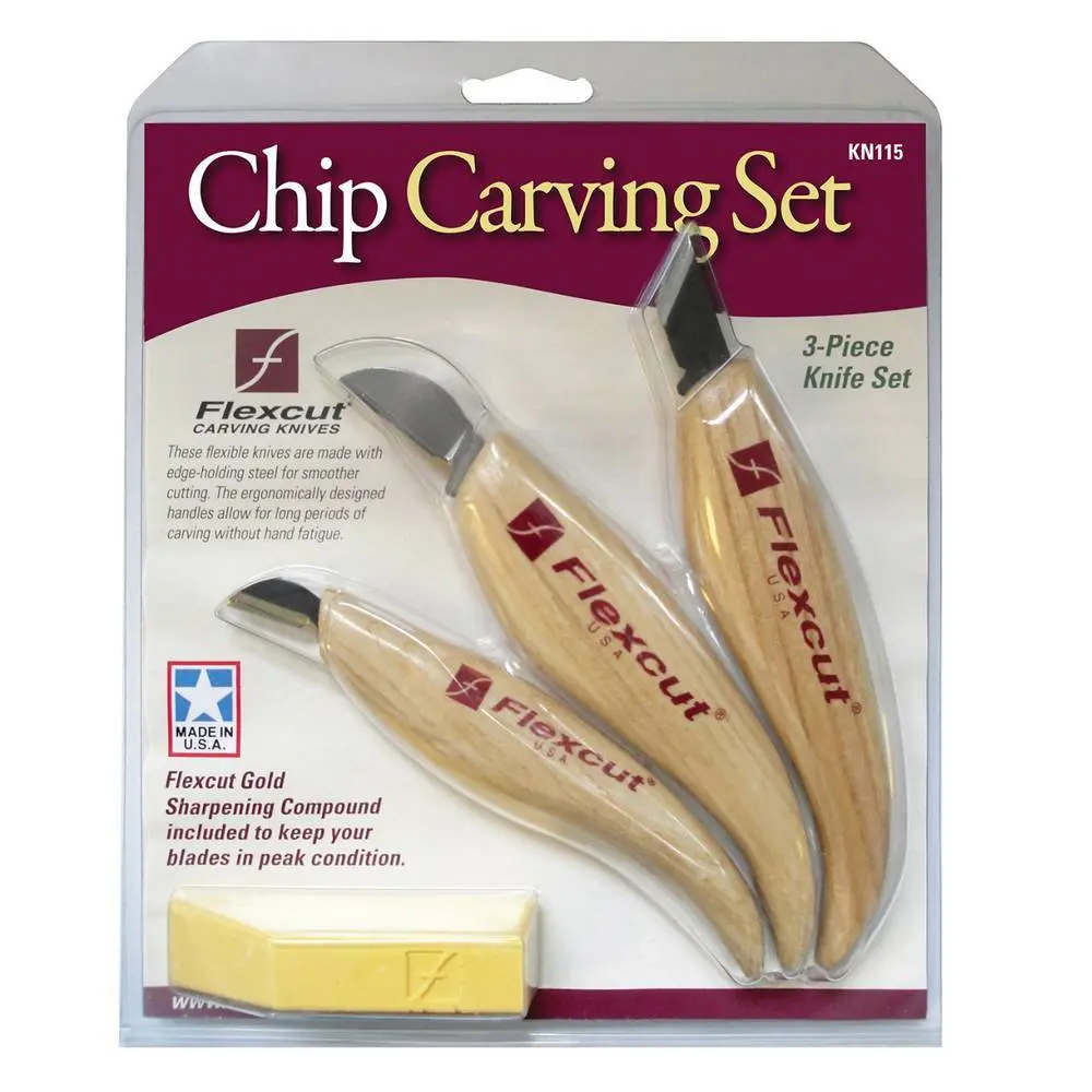 Flexcut 3Pc. Chip Carving Set Kn115 1