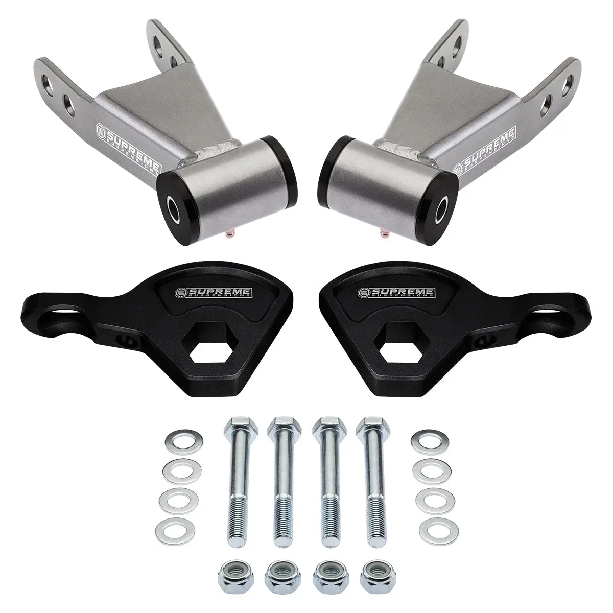 1998-2003 Dodge Durango 1-3" Front Torsion Keys + 2" Shackles With Torsion Key Unloading Tool 2