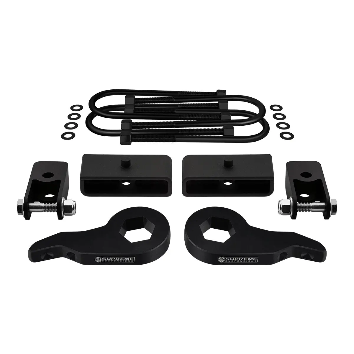 2003-2017 Gmc Savana 4Wd Full Suspension Lift Kit With Rear Shock Mount Extenders (Round Bend U-Bolts) 2
