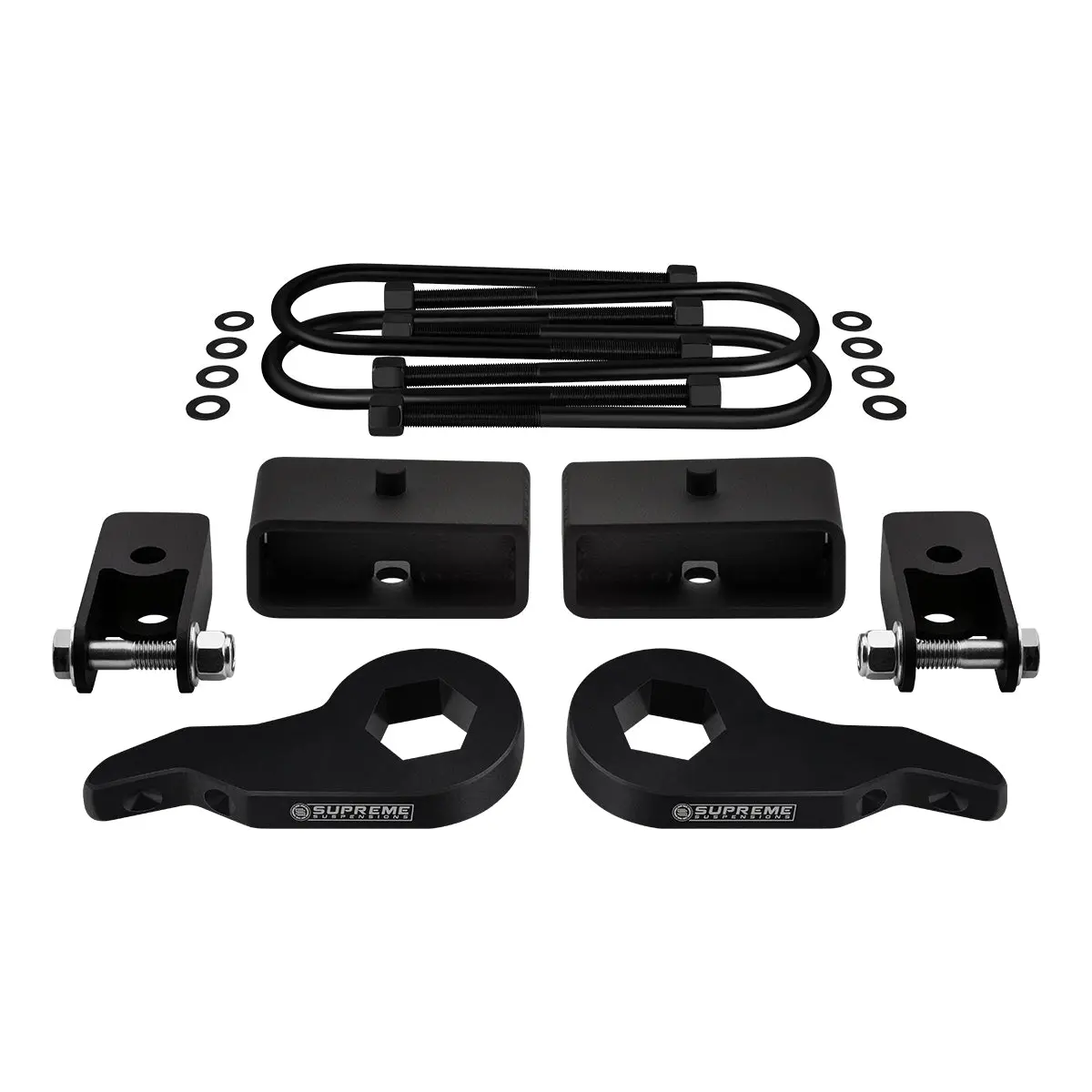 2003-2017 Chevrolet Express 4Wd Full Suspension Lift Kit With Rear Shock Mount Extenders (Round Bend U-Bolts) 3