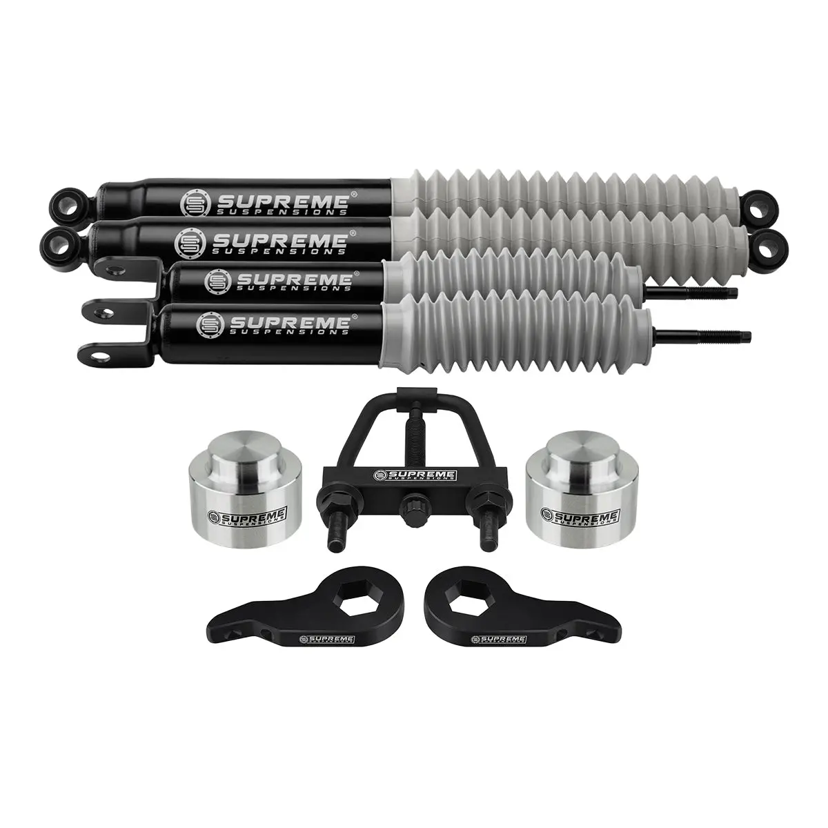 2000-2006 Gmc Yukon 1500 Full Suspension Lift Kit With Max Performance Shocks 2Wd 4Wd / 6-Lug | Torsion Tool Included 1