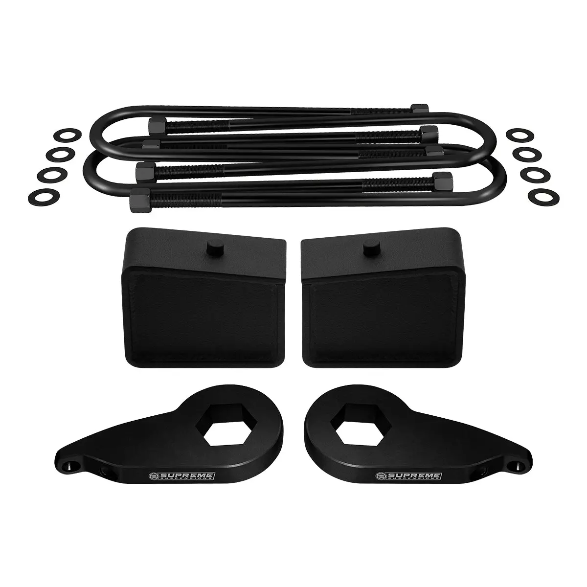 1997-2003 Ford F-150 4Wd Full Suspension Lift Kit | Supreme's New Hd Steel Lift Blocks (Oem Replacement) 1