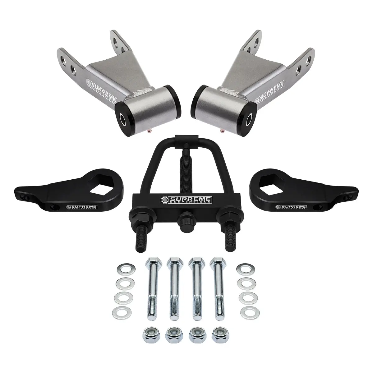 1998-2012 Ford Ranger 4Wd 1-3" Front Torsion Keys + 2" Lift Shackles Including Torsion Key Unloading Tool 1