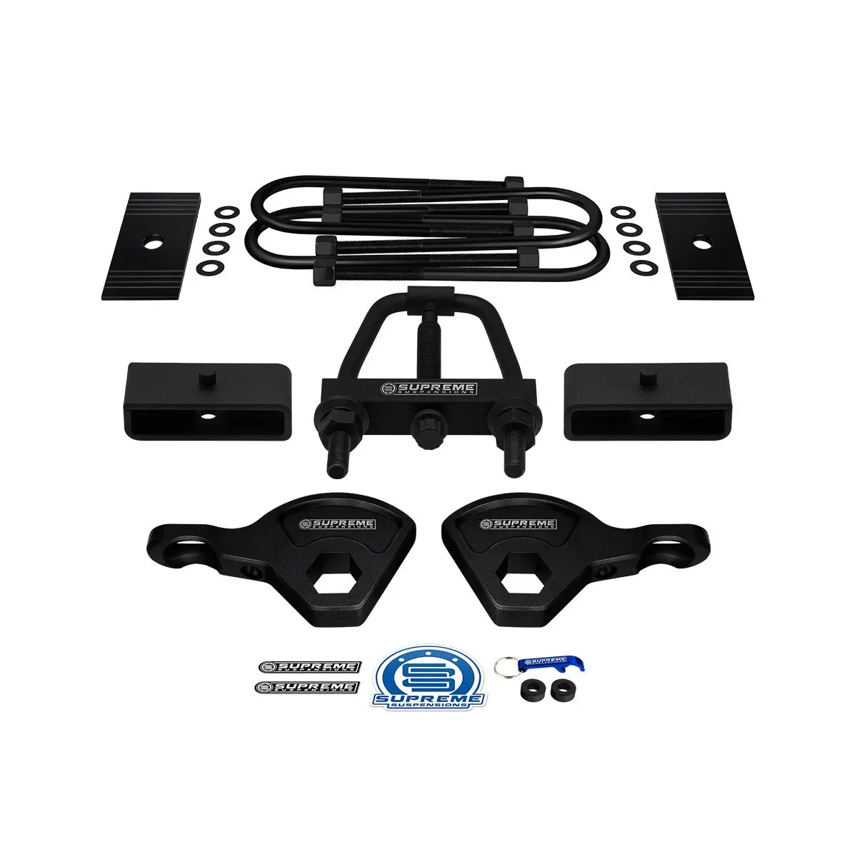 1987-2004 Dodge Dakota 4Wd (9.25" Rear Axle) Full Suspension Lift Kit With Axle Shims And Torsion Key Unloading Tool | Includes Supreme's New Hd Steel Lift Blocks! 2