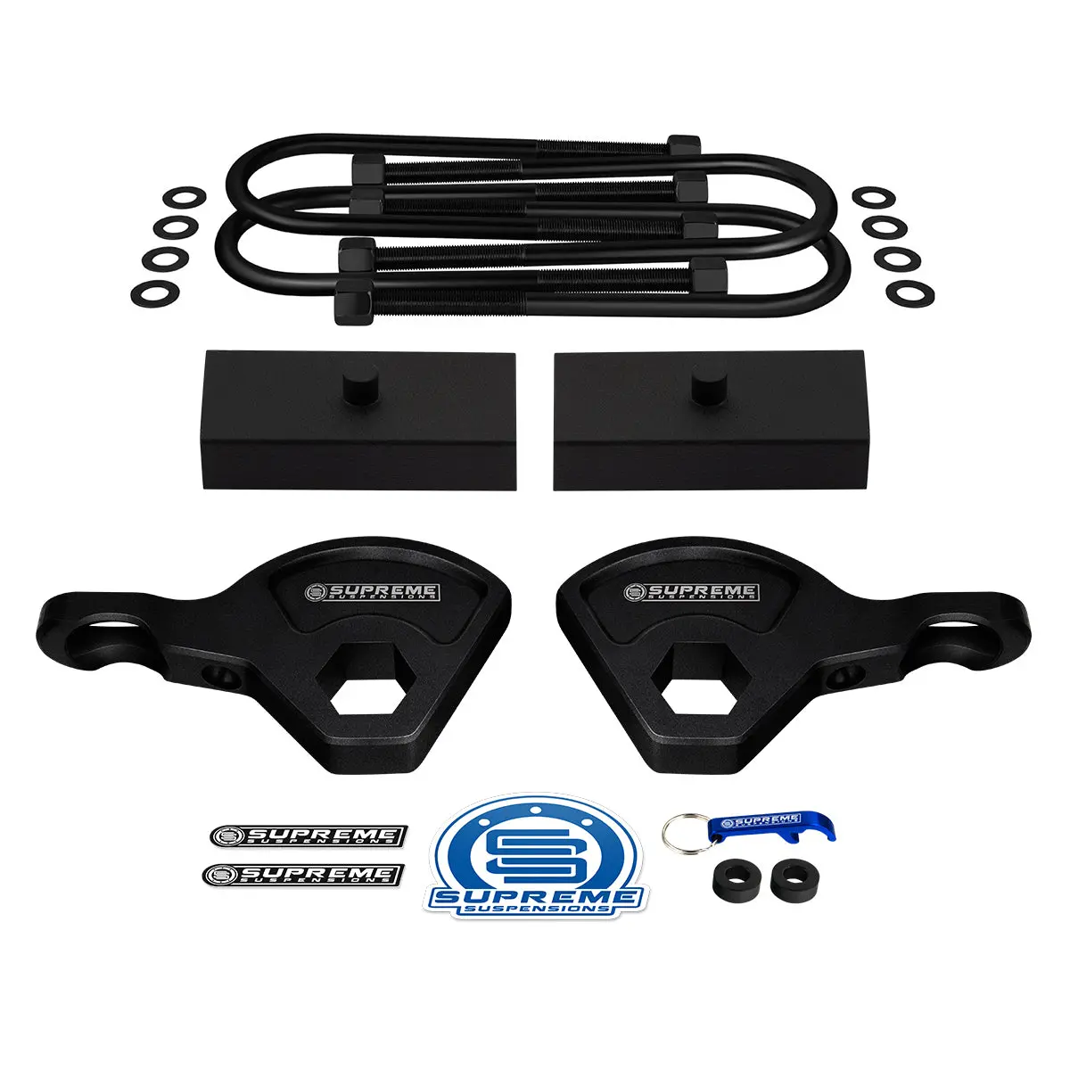 1987-2004 Dodge Dakota 4Wd (9.25" Rear Axle) Full Suspension Lift Kit | Includes Supreme's New Hd Steel Lift Blocks! 1