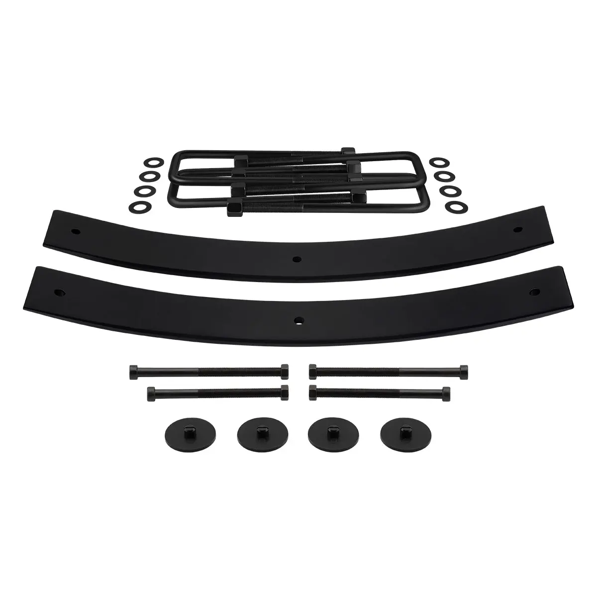 2" Rear Level Lift Kit Add-A-Leafs + U-Bolts For 1995-1999 Chevrolet Tahoe 2Wd 4Wd 1