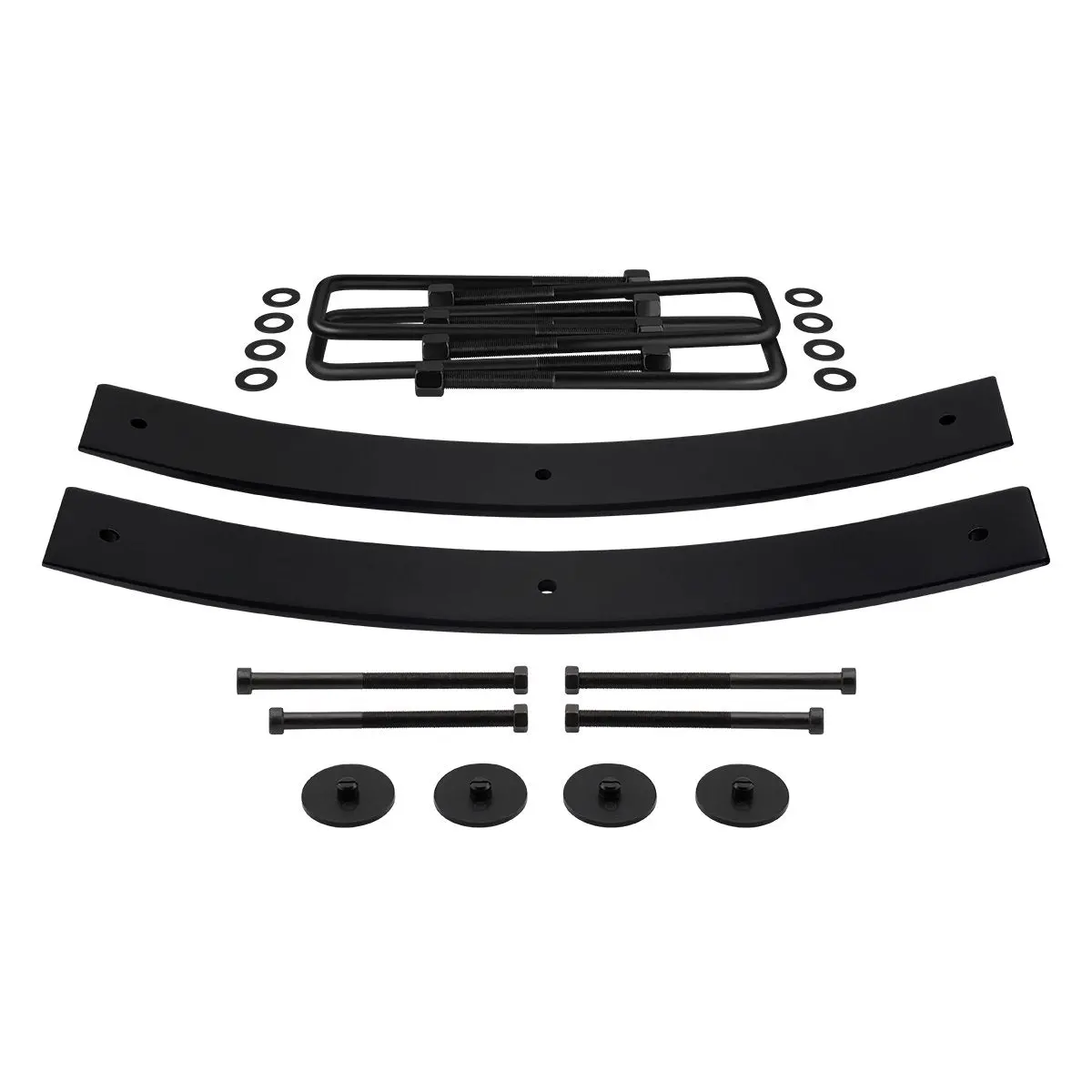 1.5"-2" Rear Level Lift Kit Add-A-Leafs + U-Bolts For 1987-2004 Dodge Dakota 4Wd 1