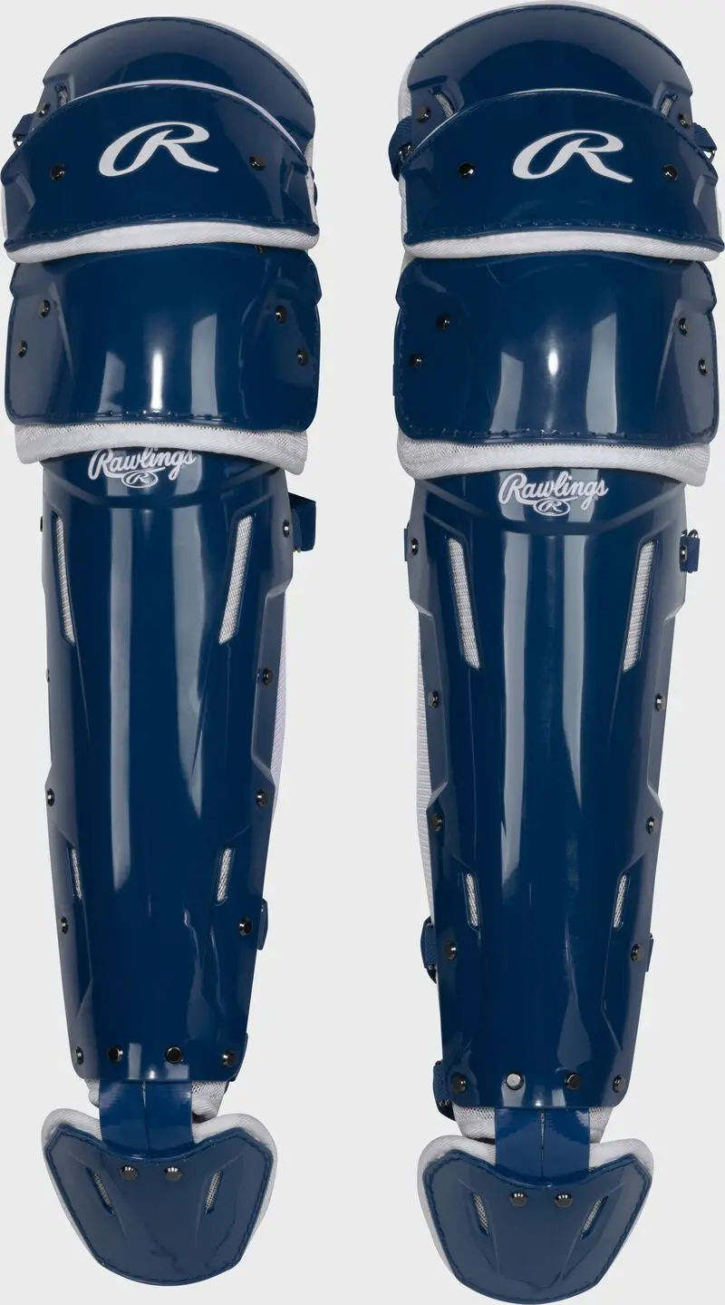 Rawlings Mach Pro Series Catchers Leg Guards - Navy 1